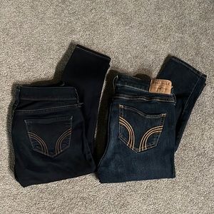 Bundle 2 pairs Hollister Co. jeans/jeggings sizes 1